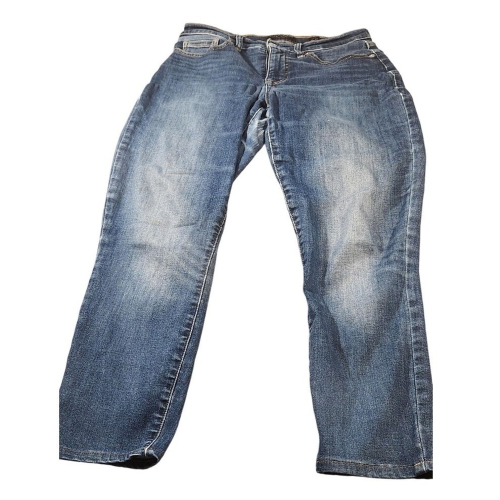 Lucky Brand Jeans Womens 6/28 Medium Blue Straight Crop Mid Rise Denim‎ Pants